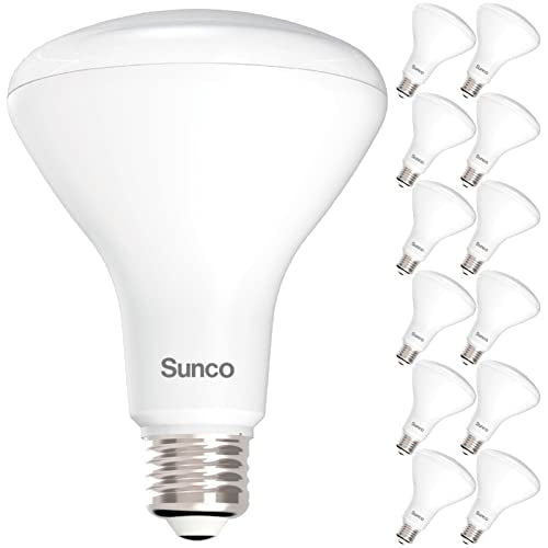 Sunco 12 Pack BR30 Light Bulbs LED, Recessed Can Light Bulbs, Indoor Flood Bulb, 850 LM, 11W (65W Equivalent), 4000K LED L...