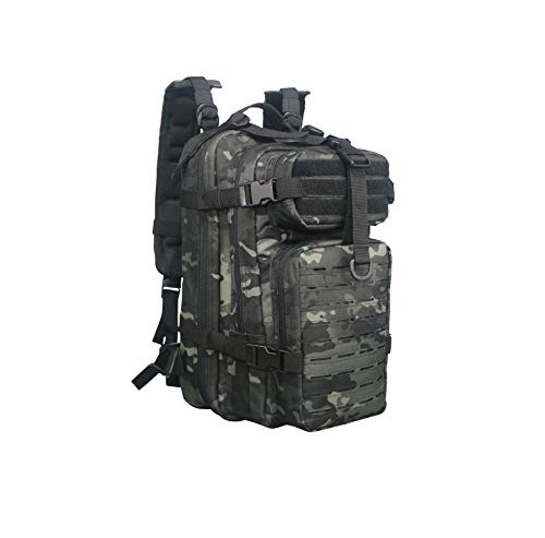 Lightning X Stocked EMS/EMT Trauma & Bleeding First Aid Responder Medical Backpack + Kit (Black Camo)