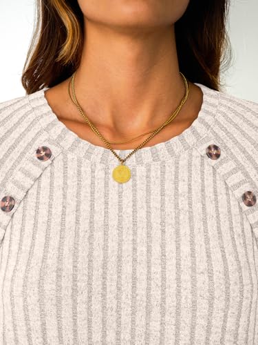 LILLUSORY Womens Tops Long Sleeve Shirts Fall Lightweight Sweaters