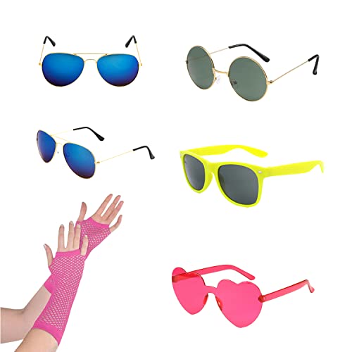 18 Pcs Funny Photo Booth Props for Adults - Assorted Dress Up Costume Hats and Fun Sunglasses - Fun Photo Booth Props Kits...