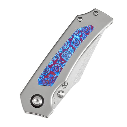 KANSEPT Fermi Pocket Folding Knives for Men Women Camping Hiking Folding Knife 3.11'' Stonewashed CPM 20CV Blade EDC Knife...