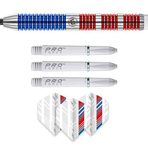 WINMAU Wildcats 90% Tungsten Darts Set with Flights and Stems (Shafts) - Prism Technology - Match Weighed