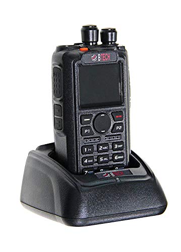 BTECH DMR-6X2 DMR & Analog Dual Band Two-Way Radio (USB-C Battery) – 7W VHF/UHF (136-174MHz & 400-480MHz), Encryption, GP...