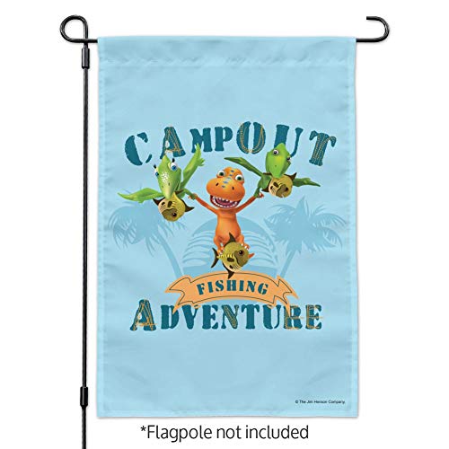 Campout Fishing Adventure Dinosaur Train Garden Yard Flag