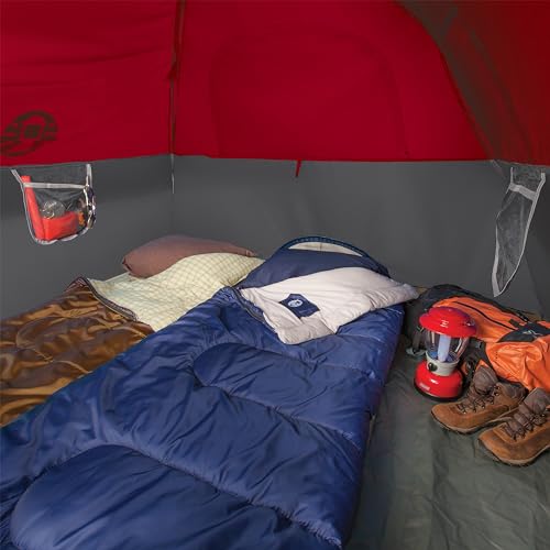 Coleman Brazos 20/30°F Adult Cool-Weather Sleeping Bag with No-Snag Zipper & Stuff Sack, Machine Washable, Great for Campi...