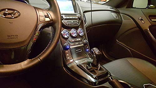 VVIVID Epoxy High Gloss Black Carbon Vinyl Automotive Wrap Film DIY Easy to Install No Mess (1.5ft x 5ft)