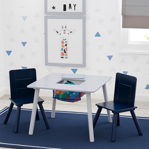 Delta Children Kids Table and Chair Set with Storage Basket – Toddler Activity Desk for Arts, Crafts & Play, Snacks & Lear...