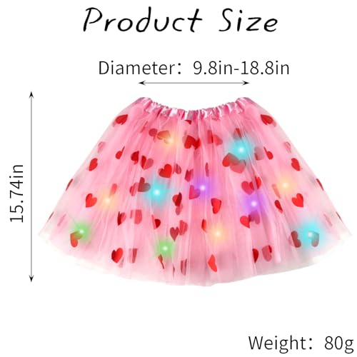 Women's LED Tutu Skirt Light Up Tutus Layered Tulle Ballet Skirt Sparkly Sequin Tutu Costume for Halloween Party Carnival