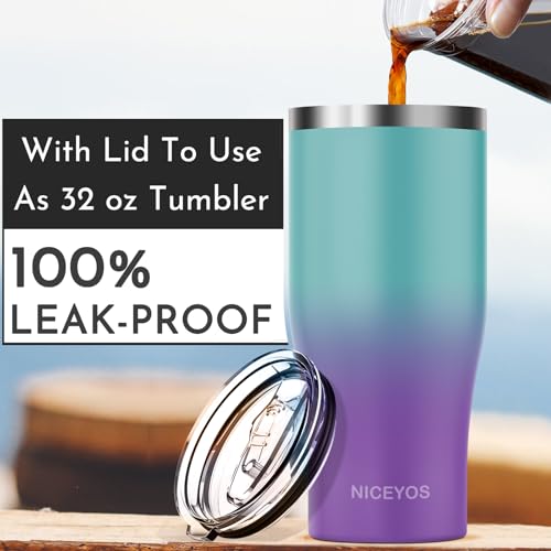 Universal Iced Coffee Sleeve - Insulated Double Wall Reusable Stainless Steel Holder Sleeves Insulator for Cold Drinks Fit...