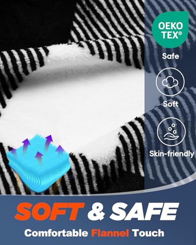 MEREZA Flannel Sleeping Bag for Adults Mens with Pillow, XL Cold Weather Sleeping Bag for 30 Degree 4 Season Camping Large...