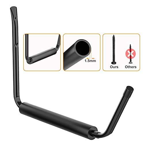 WALMANN Lightweight Kayak Storage Rack, Wall Mount Kayak Hooks for Garage Utility Storage Hangers for Canoe, Surfboard, Sk...