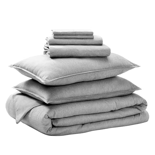 Bare Home Bed-in-A-Bag 7 Piece Comforter & Sheet Set - Queen - Goose Down Alternative - Ultra-Soft 1800 Premium Bedding Se...