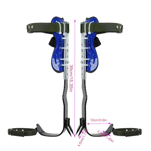 Rohseson Tree Climbing Spikes, Tree Climbing Gear with Non-Slip Pedal, Adjustable Tree Climbing Tool Set