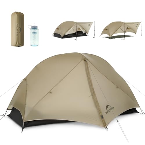 Naturehike Mongar UL Tent [2025 Upgrade] 1.5kg/3.3lb Ultralight Tents,1/2 Person Backpacking Tent,4 Modes of use, Waterpro...
