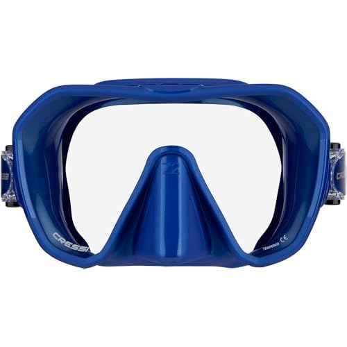 Cressi Adult Frameless Diving Mask - Wide View Mono Lens - Low Internal Volume - Pure Soft Silicone - Z2: Designed in Italy by Cressi