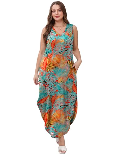 Sampeel Summer Dresses Maxi Dress Vacation Beach Sundresses 2025 with Pockets