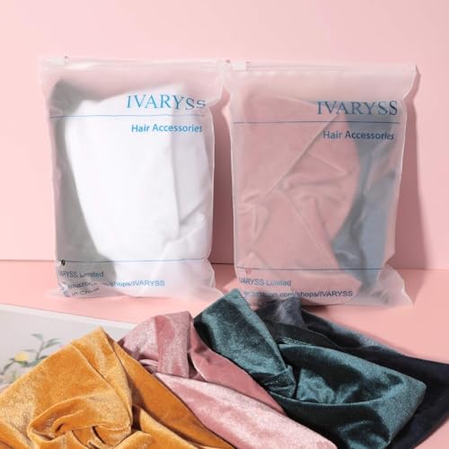 IVARYSS Workout Headbands for Women Non Slip, Premium Stretchy Soft Fabric Head Bands for Women's Hair, Wear for Yoga, Run...