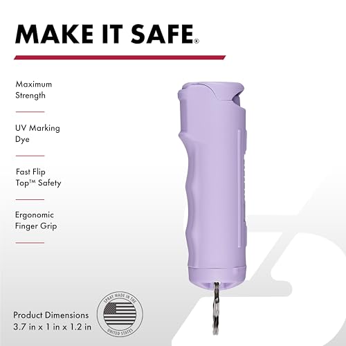 SABRE Pepper Spray & 2-in-1 Stun Gun with Flashlight, Self Defense Kit, Fast Flip Top Safety, Finger Grip for Better & Fas...