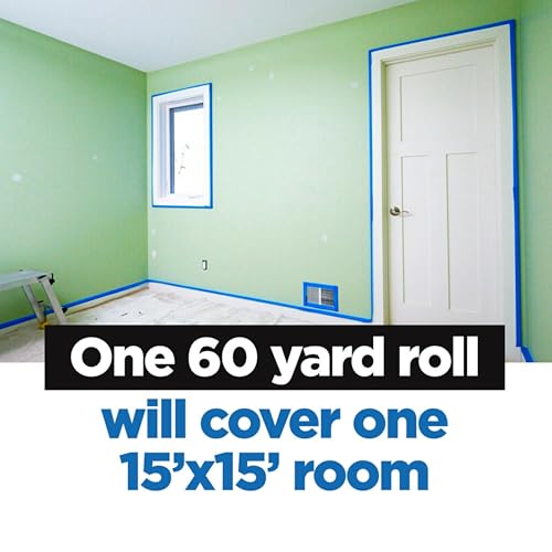 ScotchBlue Original Multi-Surface Painters Tape, 1 Inch Wide (0.94 In. x 60 Yds), 1 Roll, Blue Paint Tape Protects Surface...