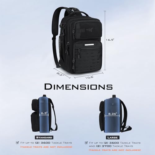 KastKing BlowBak Tactical Sling Tackle Bag-Lightweight Fishing Backpack Storge Fishing Gear and Equipment,Gift for Men
