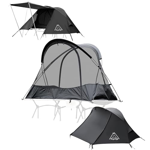 TENPLAY Cot Tent,Camping Tent,Backpacking Tent,3 Way Tent,Solo Tent,1 Person,Quick Setup,70D Nylon,pu5000mm,UV Cut,7001 Al...