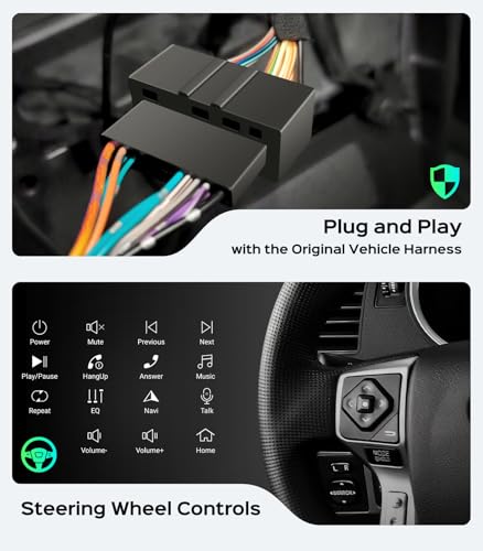 Car Radio for Toyota Tacoma 2016-2023 Stereo, Not Compatible with 2016-2019 Tacoma SR/SR5, 9" Touch Screen 2+64G Head Unit...