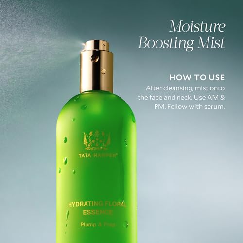 Tata Harper Hydrating Floral Essence Hyaluronic Acid Face Mist 100% Natural Made Fresh in Vermont
