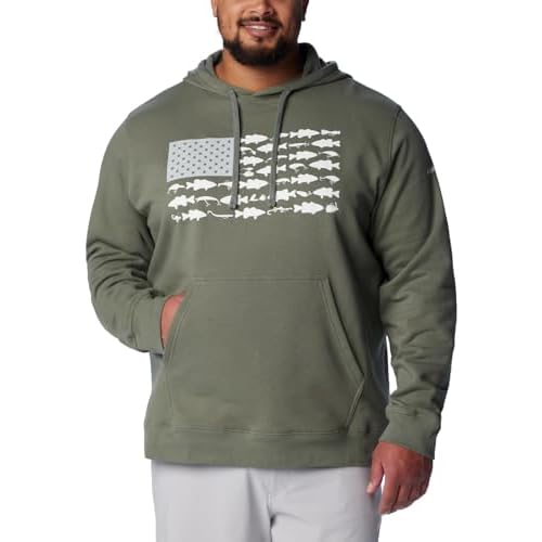 Columbia mens Pfg Fish Flag II Hoodie