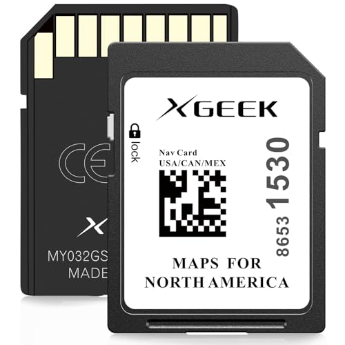 XGEEK 2025 Updated Version Navigation SD Card Map Update, Accessories 8653 1530 Compatible with GM Chevrolet, Cadillac, an...