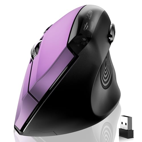 memzuoix Ergonomic Wireless Mouse, 2.4G Optical Cordless, 800/1200/1600 DPI, Vertical Computer Mouse for Laptop, Mac, PC, ...