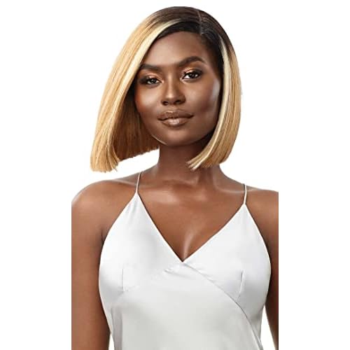 Outre Mytresses 100% Unprocessed Human Hair Custom Colored HD Lace Front Wig - LETISHA (Color:Natural Black)