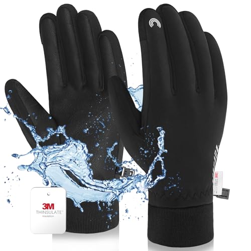 RIGWARL Waterproof Gloves for Cold Weather with 3M Thinsulate, Extreme Cold Winter Snow Glove 7 Layer Thermal Men Women/Youth