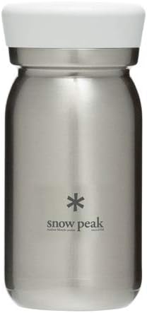 Snow Peak's Milk Bottle 350, Clear, TW-351CL, Stainless Steel, Vacuum-Sealed, Double Walled, Made in Japan, Lifetime Produ...