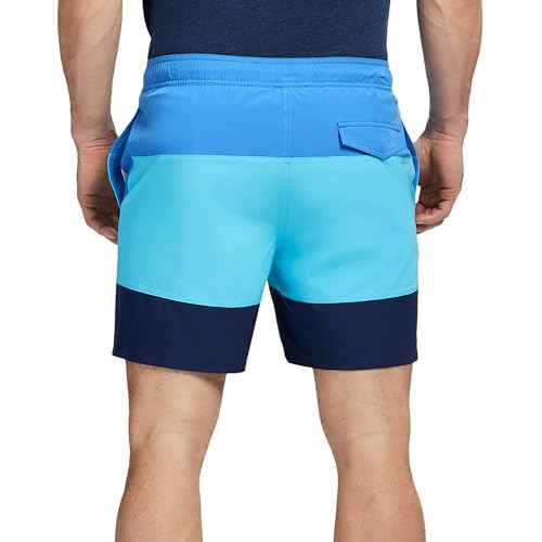 IZOD Men's Swim Trunks with Comfort Liner Saltwater Performance Upf50 Stretch Swimsuit 6" Inseam