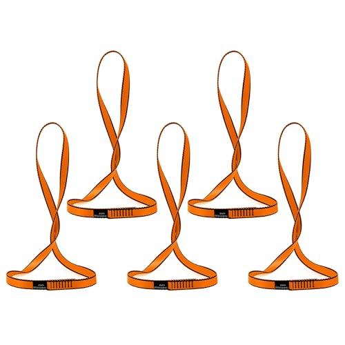 AINIKEY 18MM Nylon Climbing Sling Runner 23KN CE2008/EN566 Rock Climbing Webbing Straps for Outdoor Climbing, Rappelling, ...
