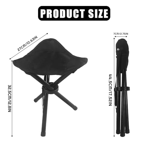 KKONHII Travel Folding Camping Stool, Outdoor Tripod Seat, Folding Camping Chairs,Fishing Chair for Camping Party Mountain...