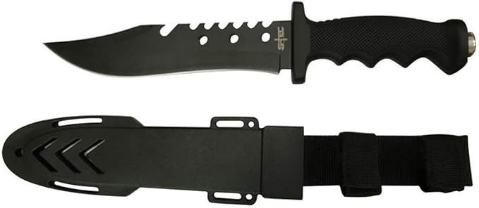 12.5" Tactical Survival Rambo Hunting Fixed Blade for Practical Use Durable Knife Army Bowie w Sheath