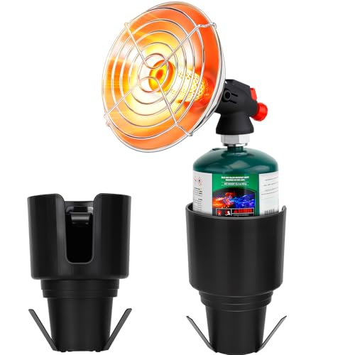 Golf Cart Heater, Portable Propane Heater with Cup Holder Fits Most Golf Cart Accessories Car, Safe Camping Tent Heaters C...