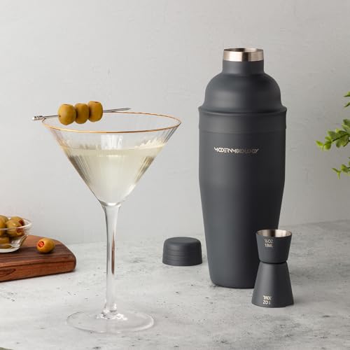 Modern Mixology 24oz Cocktail Shaker Set - Bartender Set with Jigger, Great for Mixing Cocktails, Martini, Margarita - Sle...