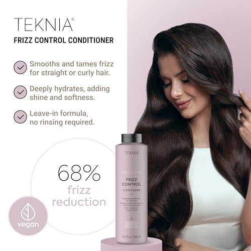 LAKM? Teknia Frizz Control Shampoo, Anti Frizz Shampoo for Frizzy or Curly Hair