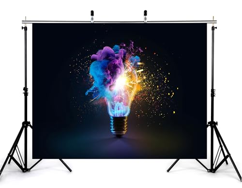 5x4ft Creative Photography Background with Light Effect Design Backdrop,Large Format Wall Decoration for Wedding,Birthday,...