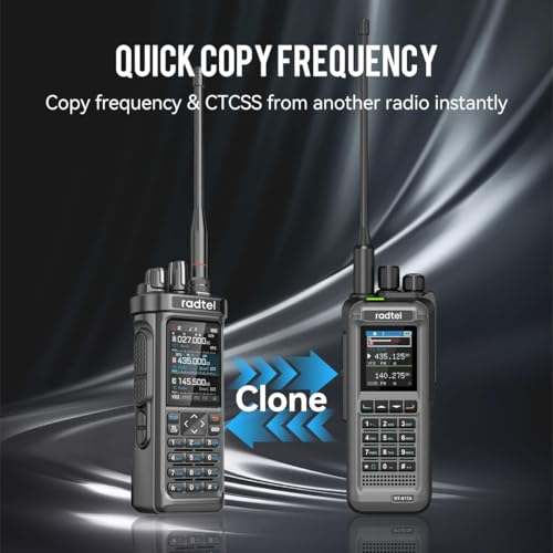 Radtel RT-950 Pro Ham Radio 10W Walkie Talkie Long Range Handheld Two Way Radio, GPS/APRS, Wireless Bluetooth Programming,...