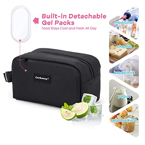 Freezable Lunch Bag,Freezable Snack Bag,Mini Cooler Bag for Travel/Work/School,Small Insulated Bag,Small Cooler Lunch Box ...