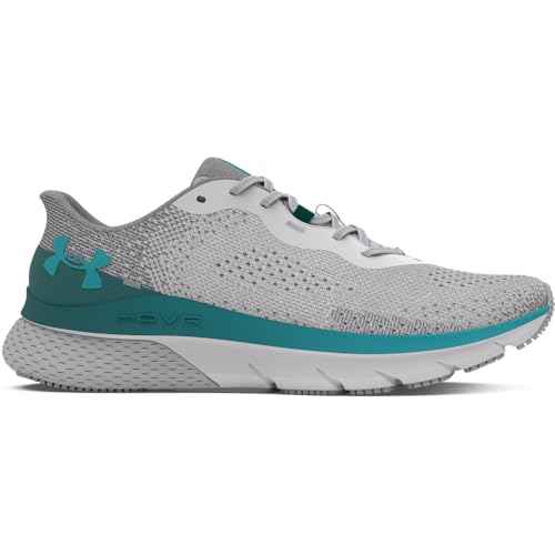 Under Armour Men's HOVR Turbulence 2, (108) Halo Gray/Hydro Teal/Circuit Teal, 14, US