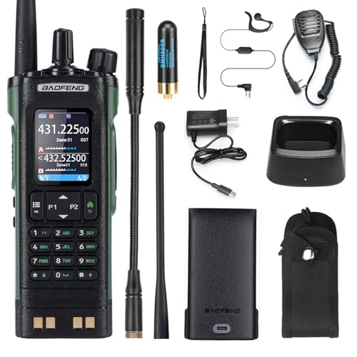 BAOFENG UV-32 UV32 10W Ham 2 Way Radio GPS One-Key Frequency Matching Writing Frequency APP Satellite Positioning Type-C U...