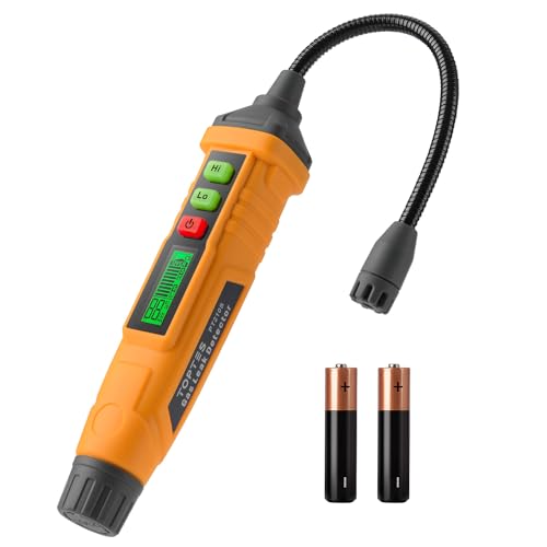 TopTes PT210S Gas Leak Detector, Natural Gas Detector with 4-inch Probe, Propane Leak Detector Locating Combustible Gases ...