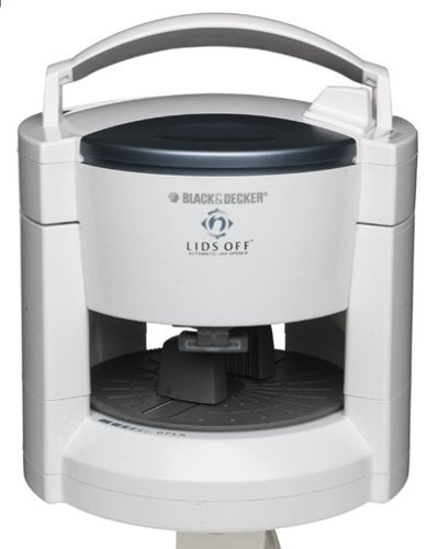 Black+Decker JW200 Lids Off Jar Opener, White