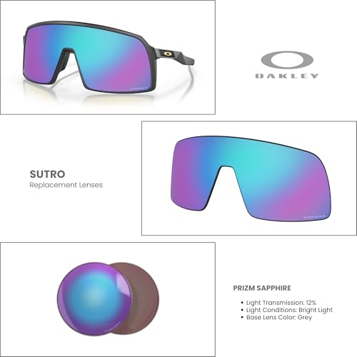 Oakley Original Sutro Replacement Lenses for Men for Women+ Bundle Microfiber Pouch -FRAMES NOT INCLUDED