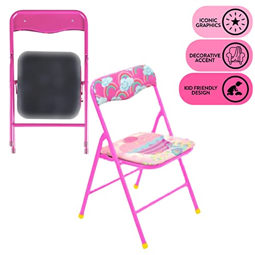 Idea Nuova Trolls 3 Piece Children's Activity Square Table and Chair Set, Ages 3+