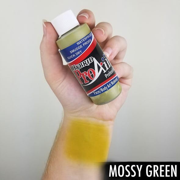 ProAiir Face and Body Painting Makeup - 2oz (60ml) Mossy Green